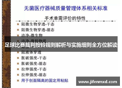 足球比赛裁判按铃规则解析与实施细则全方位解读